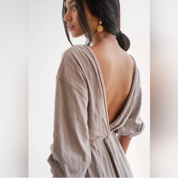 Free People Beach Seasons in the Sea Midi Dress M - Picture 10 of 11